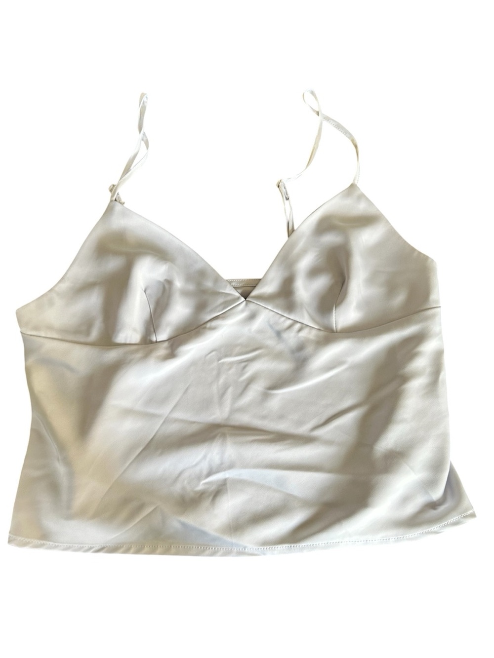 Silence + noise light blue silky camisole